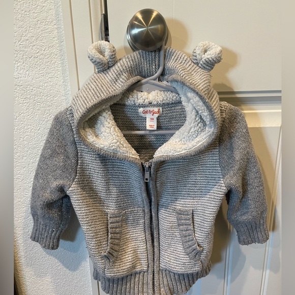 Cat and Jack bear ears hoodie, size 18m - Picture 4 of 10